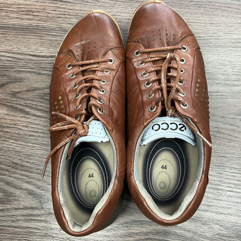 Ecco Golf Brown Golf Shoes 44 10 10.5 Gem